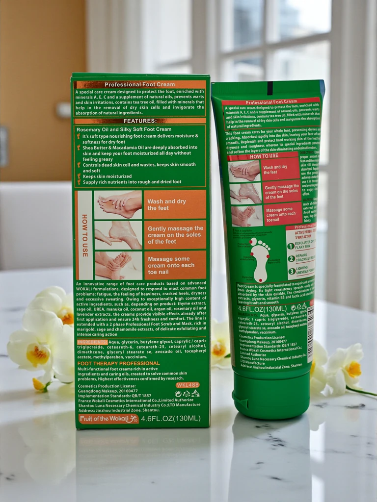 Silně hydratační a regenerační krém na nohy a suché paty