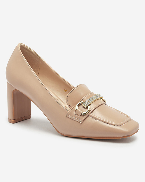 Світло-коричневі жіночі туфлі-мокасини Kolalic- Footwear