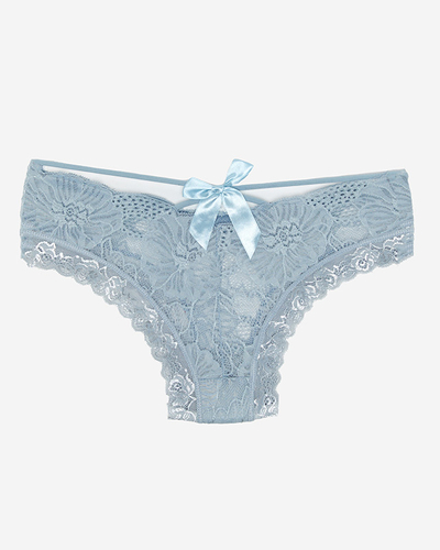 Světle šedé dámské brazilské kalhotky - Spodní prádlo