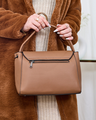 Royalfashion Hnědá dámská kabelka