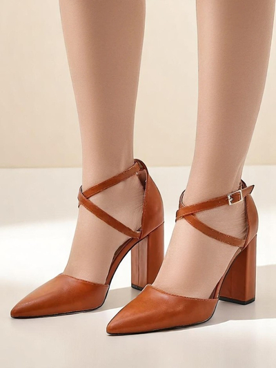 Royalfashion Dámské pumps s kříženými popruhy Eurolias
