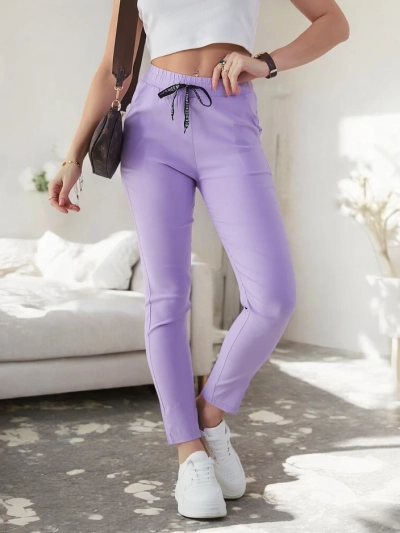 Royalfashion Dámské bavlněné slim fit kalhoty