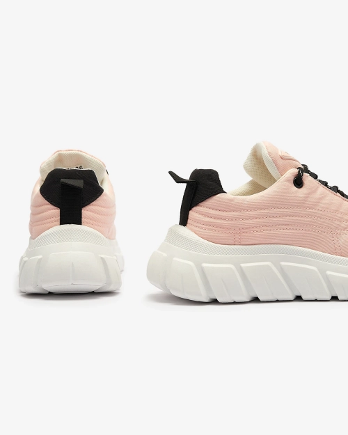 Світло-рожеві жіночі тканинні спортивні кросівки Riotay- Footwear
