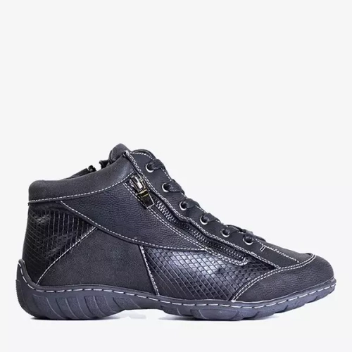 OUTLET Чорні утеплені жіночі чоботи Tarbes - Взуття