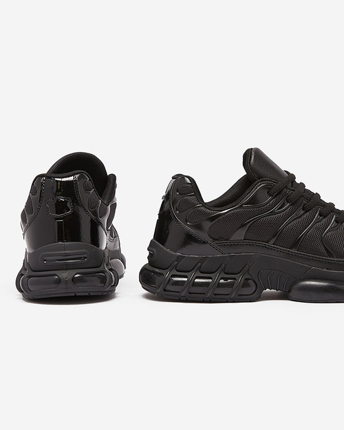 Royalfashion Чорні чоловічі спортивні кросівки Makkika