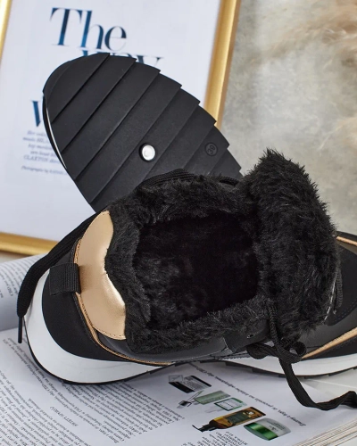 Royalfashion Zateplené dámské tenisky s kožíškem Ozzix