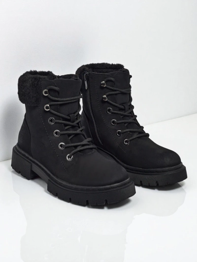 Dámské boty typu traper s kožíškem Tessara