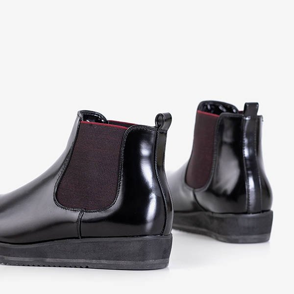 Černé dámské klínové boty od firmy Stasia - Footwear