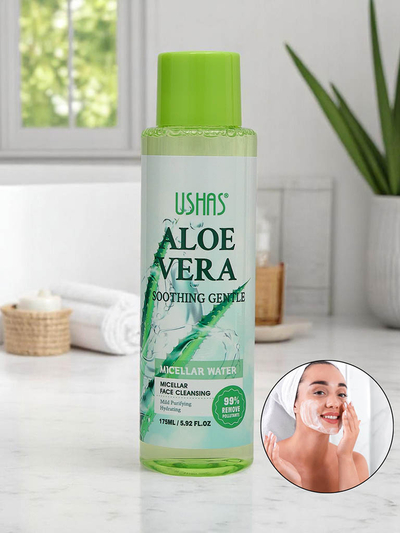 Uklidňující a hydratační micelární voda na odlíčení s aloe vera