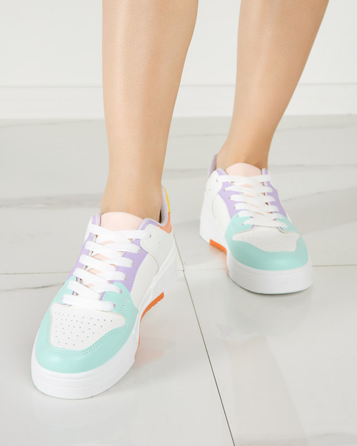 Зелено-біле жіноче спортивне взуття Снікерси Tremsi - Взуття