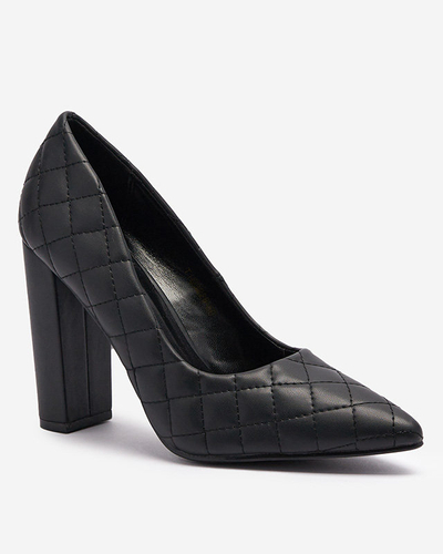 OUTLET Чорні жіночі туфлі-човники з тисненням Torosa- Footwear