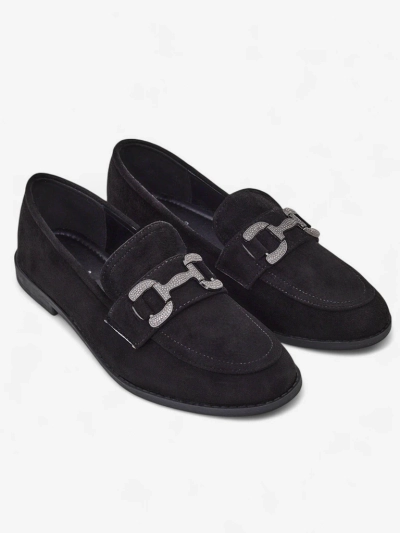 Royalfashion Elegantní dámské loafers se zdobením z chirurgické oceli Zante