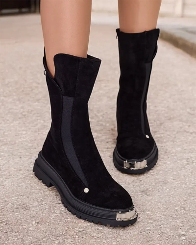 Royalfashion Dámské kozačky z ekokůže Homni