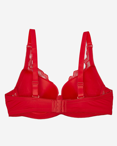 Червоний жіночий бюстгальтер з мереживом - Lingerie