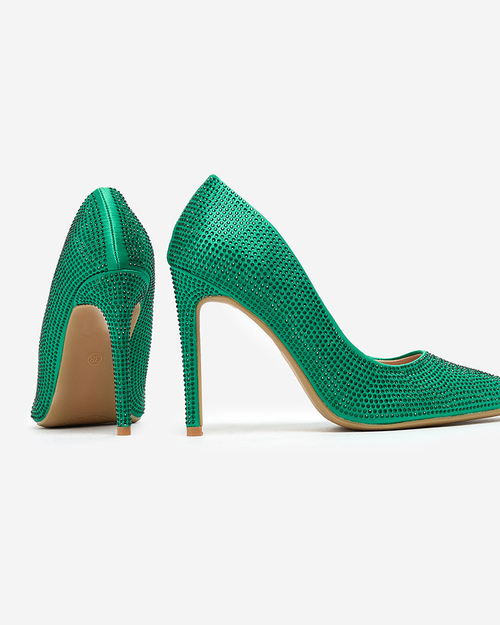 Жіночі туфлі-човники з цирконієм Royalfashion