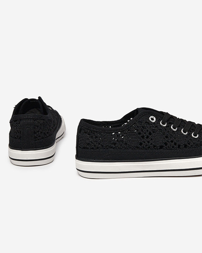 Černé dámské prolamované tenisky Tareni - Obuv