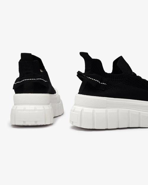 Чорні жіночі кеди на платформі Feksid- Footwear