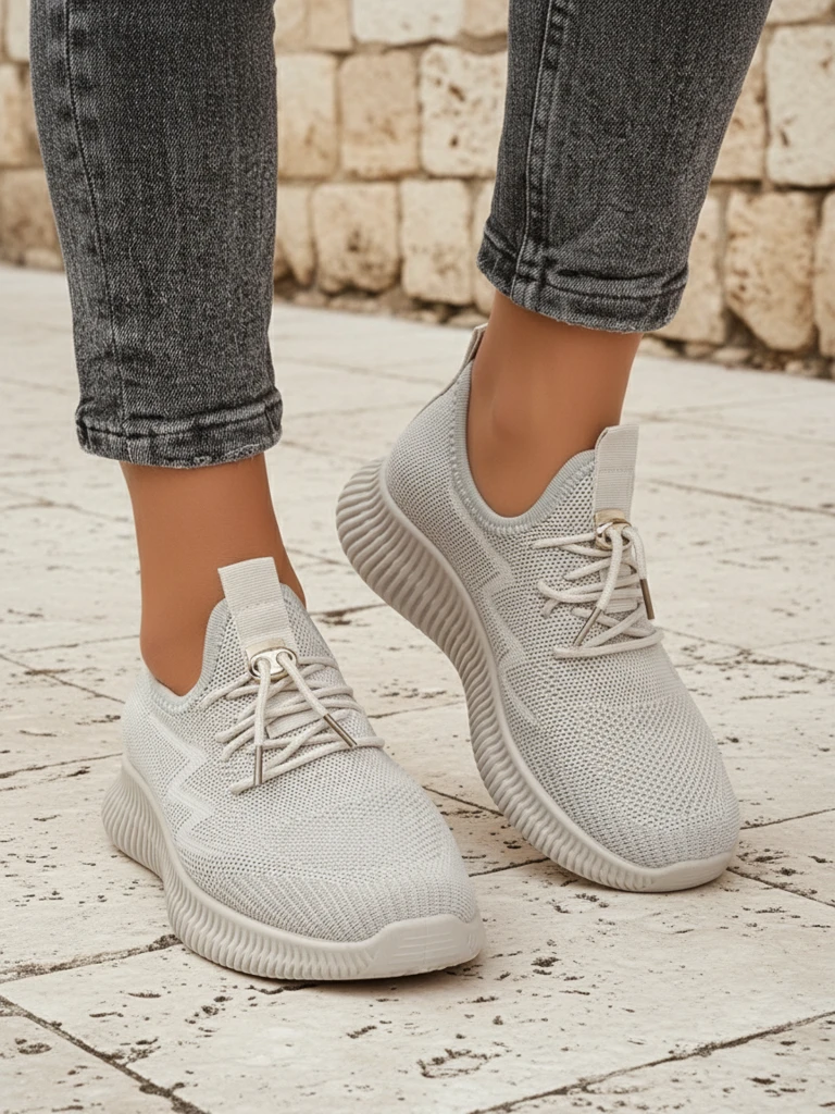 Aurelia Bianca – bílé dámské sneakersy Royalfashion na ploché podrážce