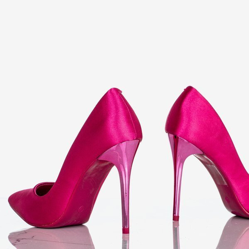 Золота зірка Фуксія з атласних стилетів - Взуття 1