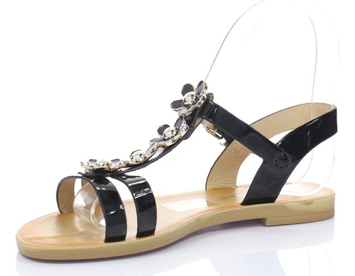 Czarne sandałki Scarlette- Obuwie