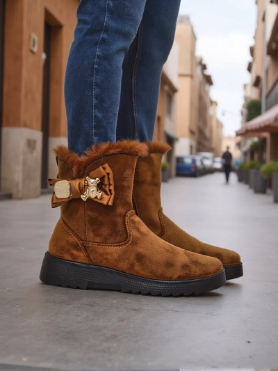 Royalfashion Жіночі снігові черевики з бантиком Kiebbi
