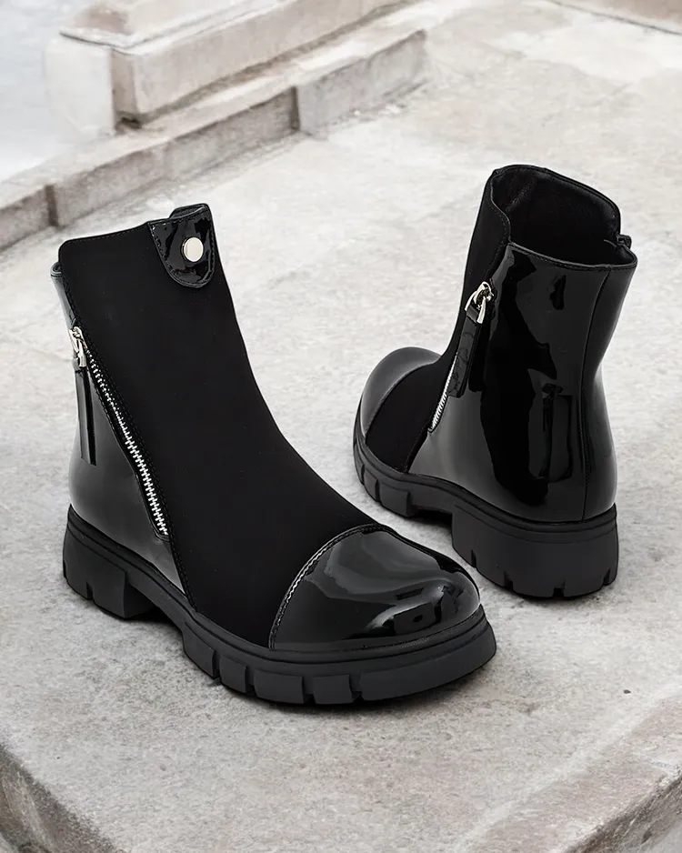 Royalfashion Klasické dámské kotníčkové boty a'la jodhpurs Urbanis