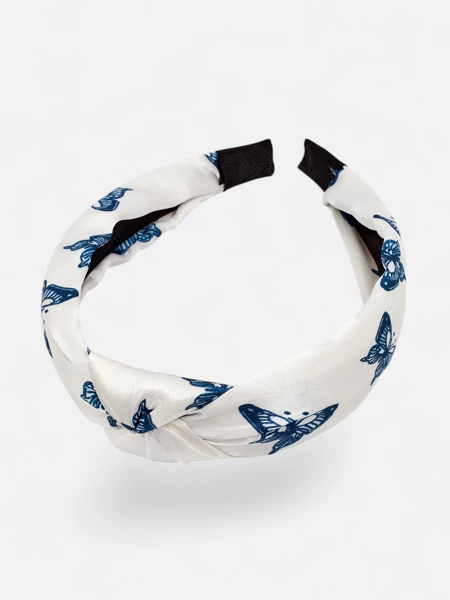 Royalfashion Пов'язка для волосся в клітинку з метеликами Butterfly Weave