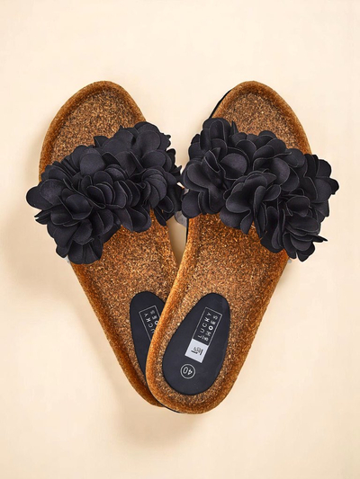Royalfashion Dámské žabky s kvítky Flora Soft
