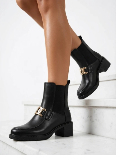 Dámské kotníčkové boty Royalfashion na nízkém podpatku Ewios