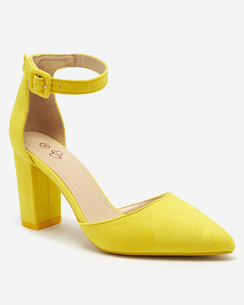 OUTLET Жовті жіночі туфлі-човники на стійці Reifini- Взуття