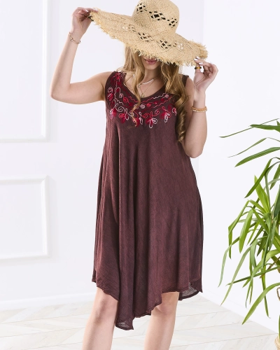 Жіноче темно-коричневе пальто сукняного типу - Одяг