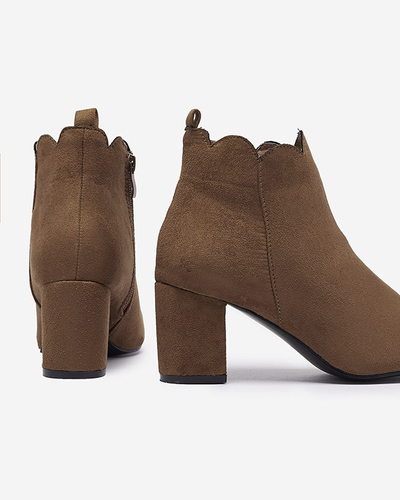 Жіночі черевики з екозамші коричневого кольору Kernag- Footwear