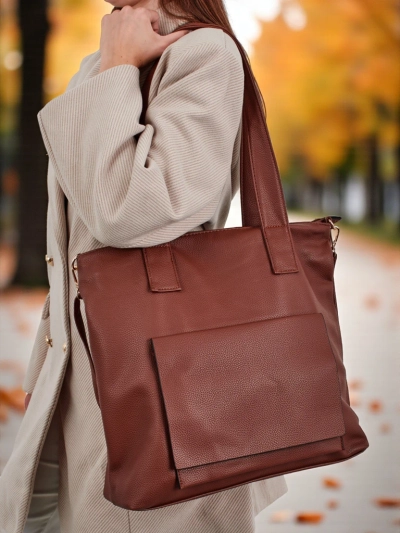 Velká dámská eko kožená shopper kabelka Moon Whisper