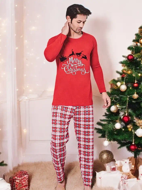 Royalfashion Бавовняна чоловіча святкова піжама