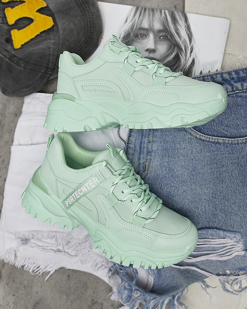 М'ятні жіночі спортивні кросівки Evilpo- Footwear