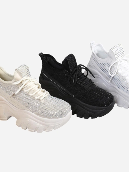 Royalfashion Жіночі спортивні кросівки з стразами Blysco