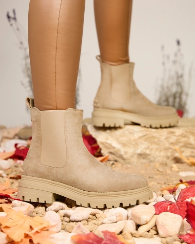 Royalfashion Бежеві жіночі утеплені черевики Comfy Walk