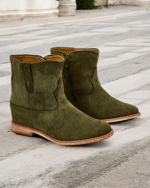 Боти Royalfashion в стилі ковбоя на покритому клиноподібному каблуці Patorias