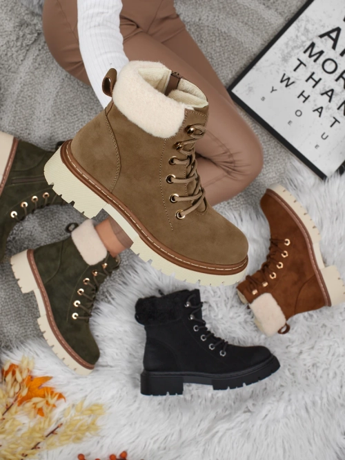 Жіночі ботильйони-трапери з хутром Tessara