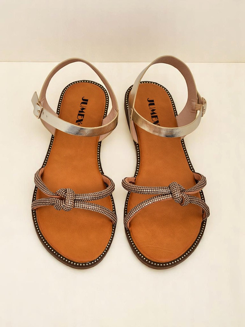 Royalfashion Жіночі сандалі з декоративними цирконіями Bella Shine