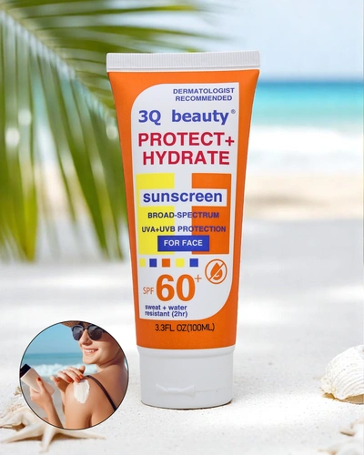 3Q Beauty Водостійкий сонцезахисний крем для обличчя SPF 60