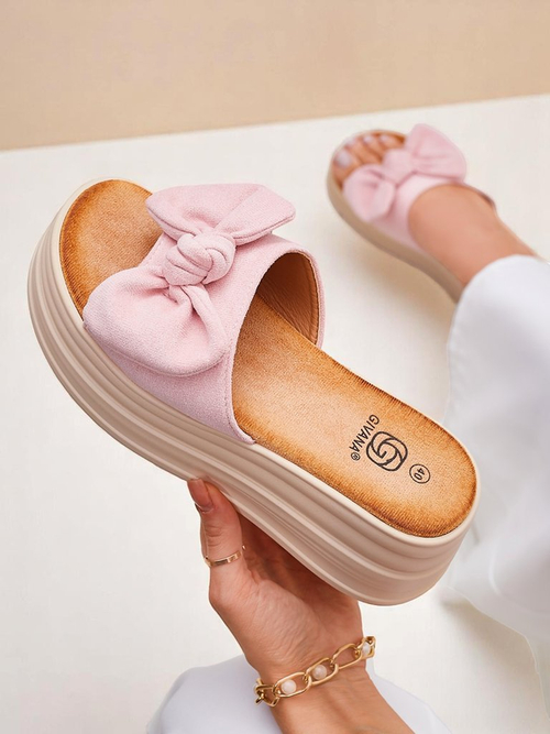 Royalfashion Жіночі шльопанці на платформі Givan