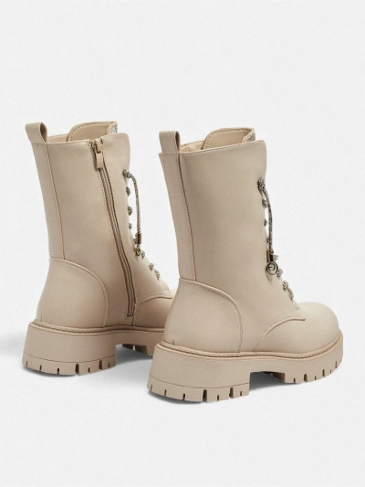 Eko kožené šněrovací dámské boty Farly