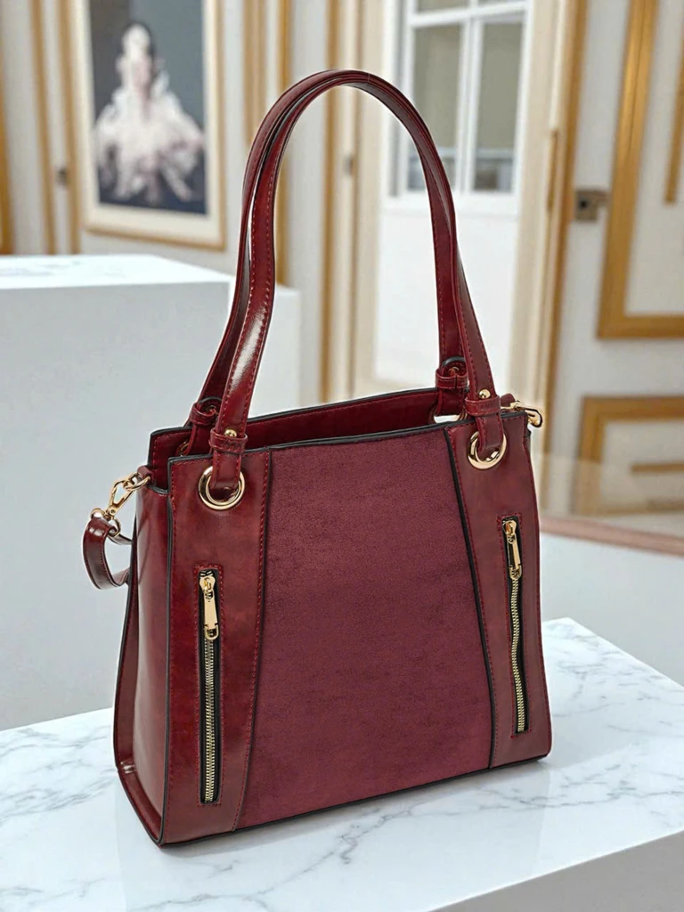 Dámská shopper kabelka z eko kůže Silent Raven