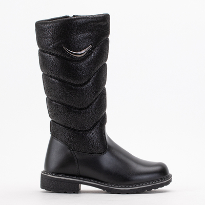 Чорні дитячі чоботи Hasanka