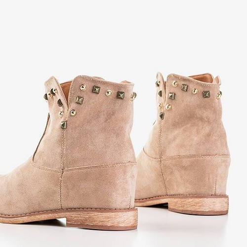 ВИХІД Черевики на внутрішньому танкетці в світло-коричневому кольорі Брунео - Взуття