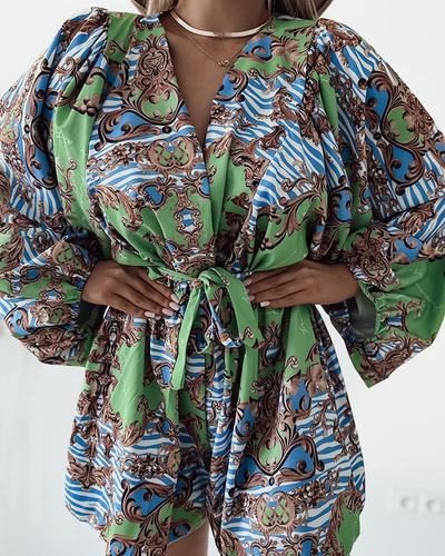 Royalfashion Dámský vzorovaný overal