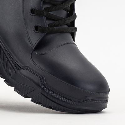 Dámské tmavě modré kozačky a'la gumáky Aiax - Obuv