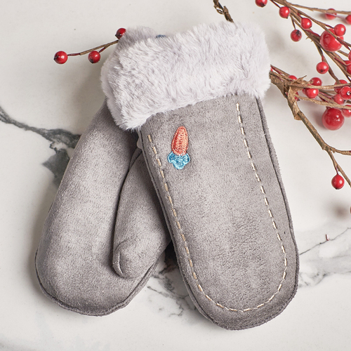 Сірі дитячі рукавички