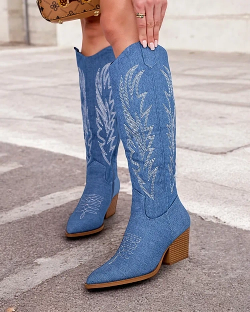 Royalfashion Жіночі ковбойські чоботи Lisso Heeled Cowboy Boots